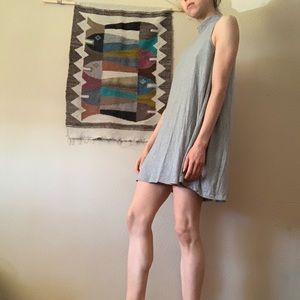 Silence&Noise mock turtleneck tank dress, small